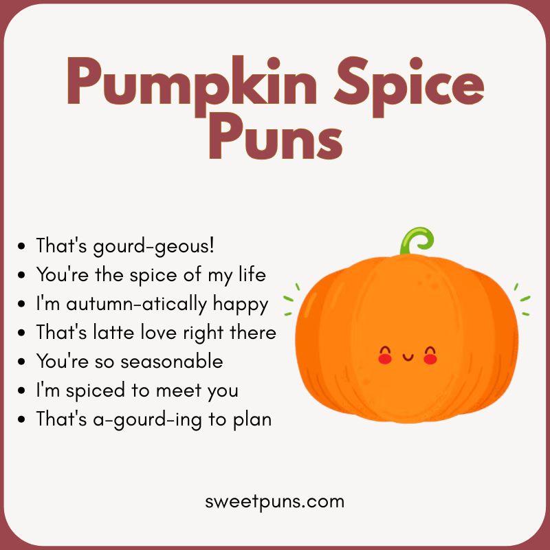 Pumpkin Spice Puns