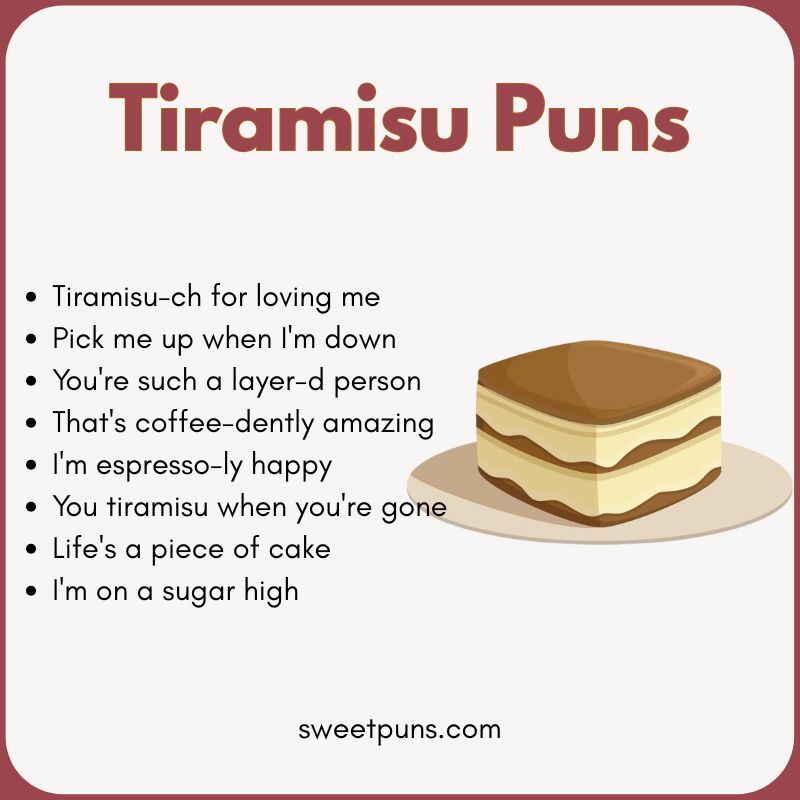 Tiramisu Puns 