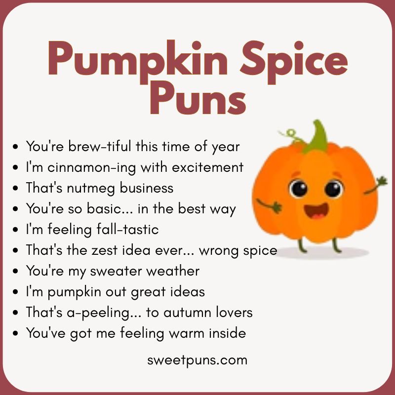 Pumpkin Spice Puns
