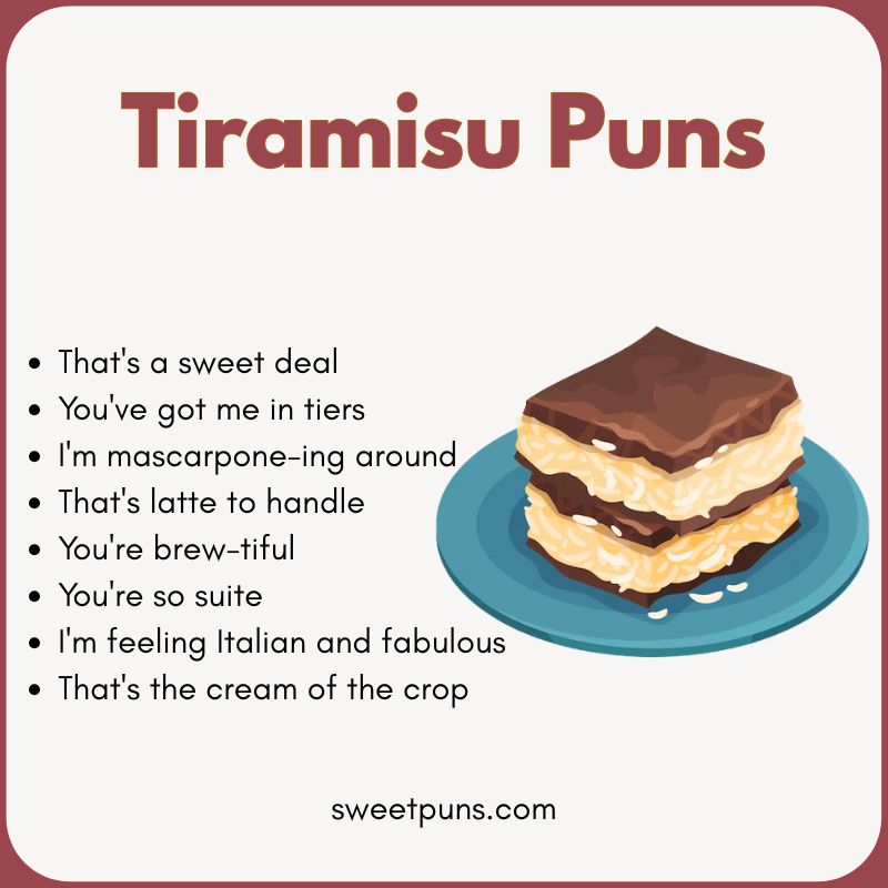 Tiramisu Puns 